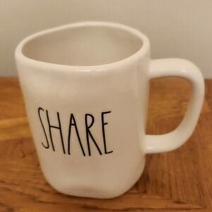 NWOT Rae Dunn SHARE Large 22oz Mug Coffee Tea Hot Chocolate Cup